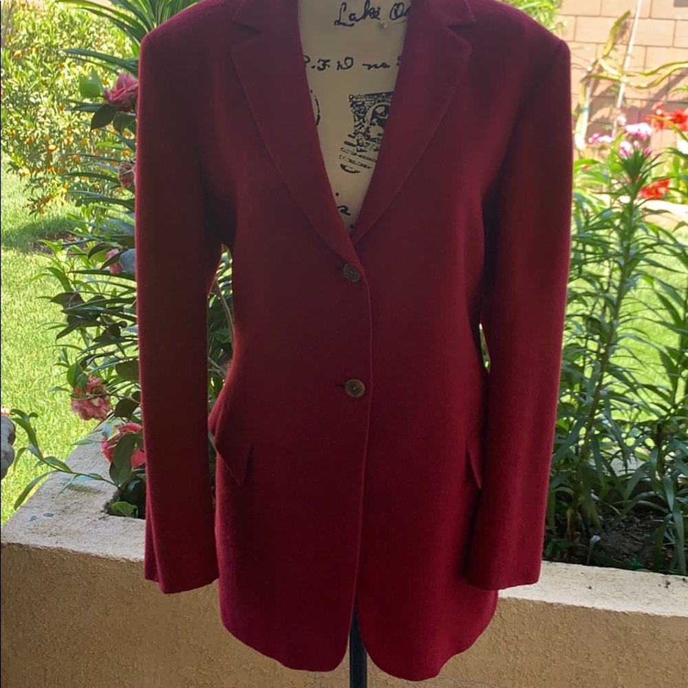 Red coat, size 12